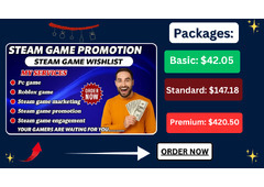 Steam Game Wishlist Boost Organically with Expert Promotion Services